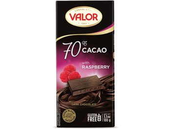 Valor tamna čokolada 70% s malinom 100 g