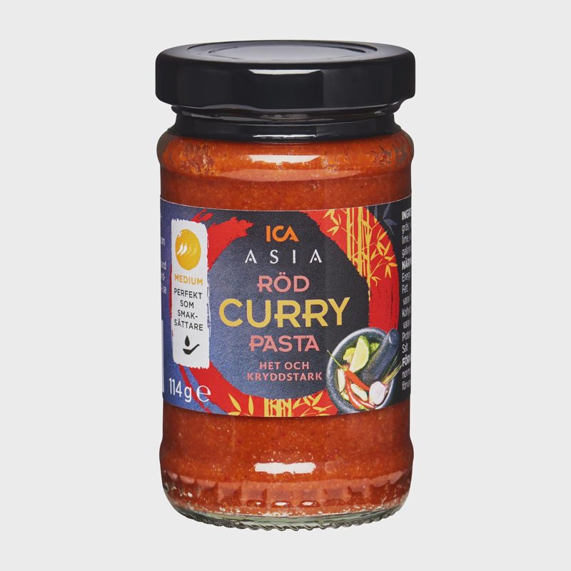 Raudonojo kario pasta ICA, 114g