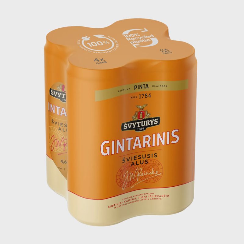 Alus ŠVYTURYS GINTARINIS,4,6%, 0,568l x 4vnt.