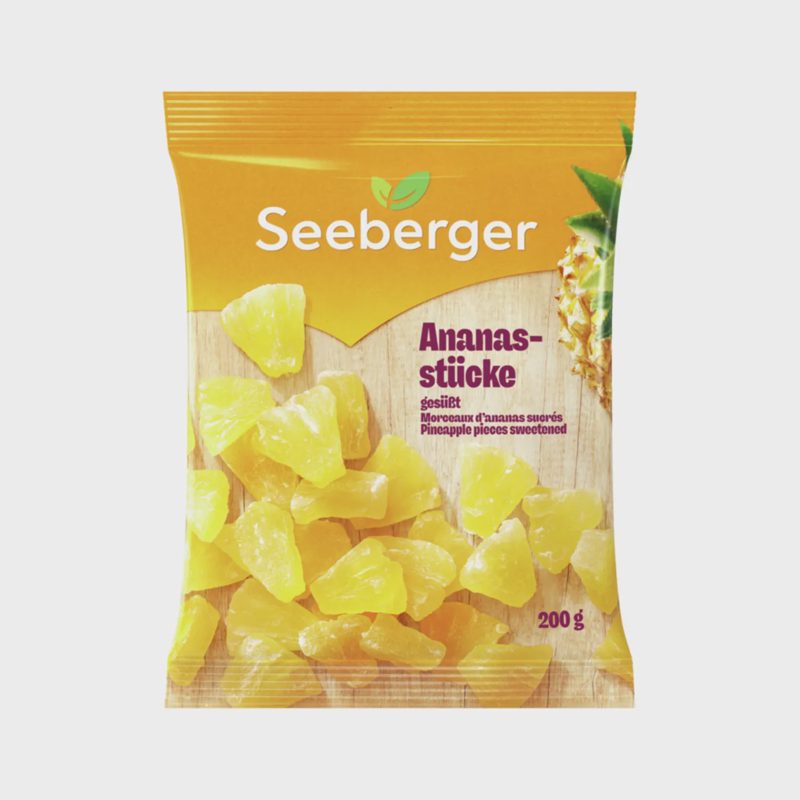 Džiovinti ananasų gabalėliai SEBERGER, 200 g