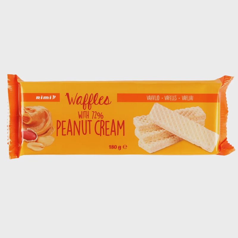 Vafliai su žemės riešutų kremu RIMI, 180 g