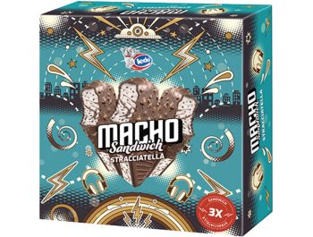 Ledo Macho sladoled sandwich stracciatella 3x86 g