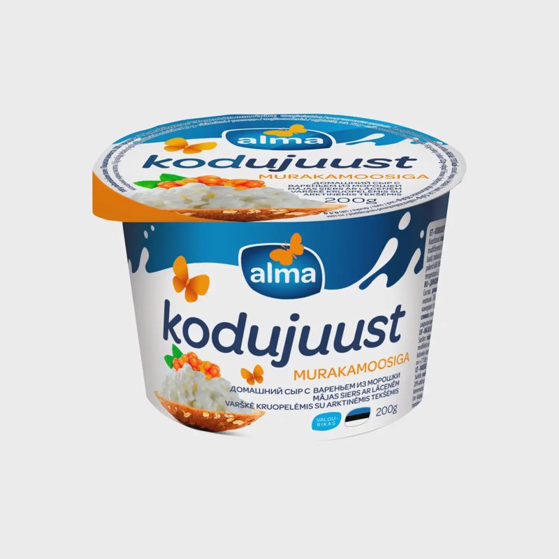 Varškė kruopelėmis su ark.tekšėmis ALMA, 200g