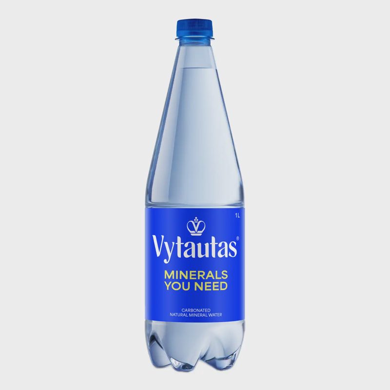 Gazuotas nat. mineralinis vanduo VYTAUTAS, 1l
