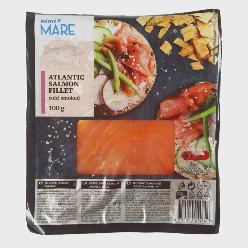 Š. rūk. pjaust. atl. lašišos filė RIMI, 100 g