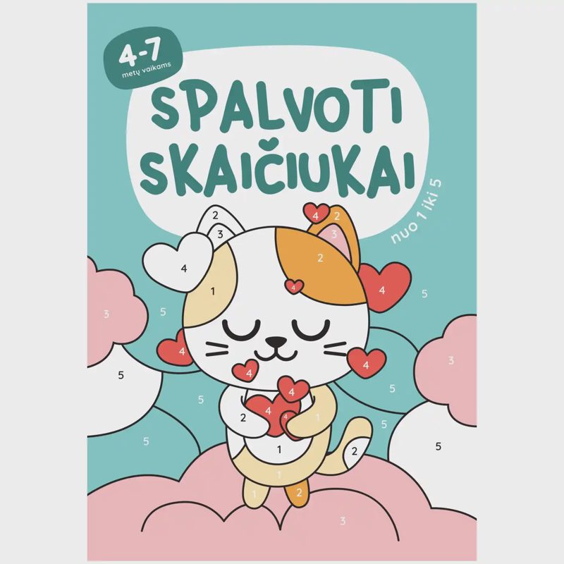 Spalv. kn. SPALV. SKAIČIUKAI NUO 1 IKI 5