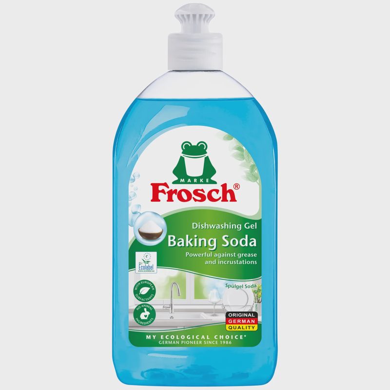 Indų plovimo gelis su soda FROSCH, 500 ml