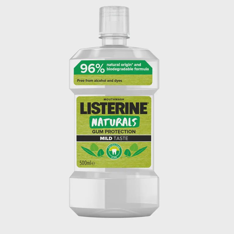 Burn.skal.skys.LISTERINE NATURALS,500ml