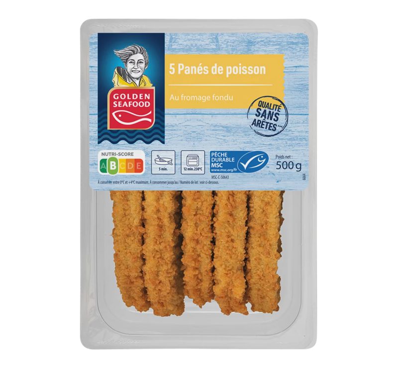 5 PANÉS DE POISSON