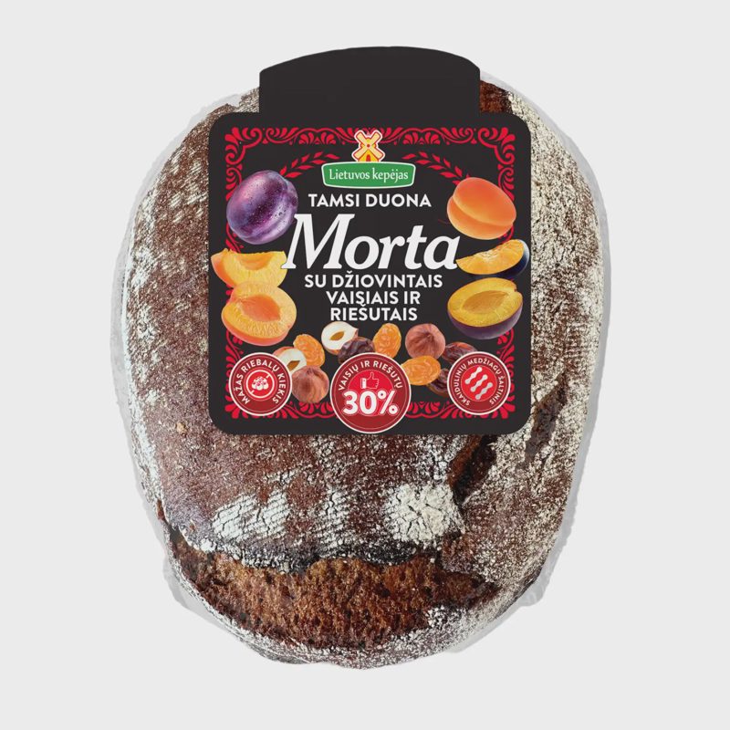 Tamsi duona su dž. vais., rieš. MORTA, 500 g
