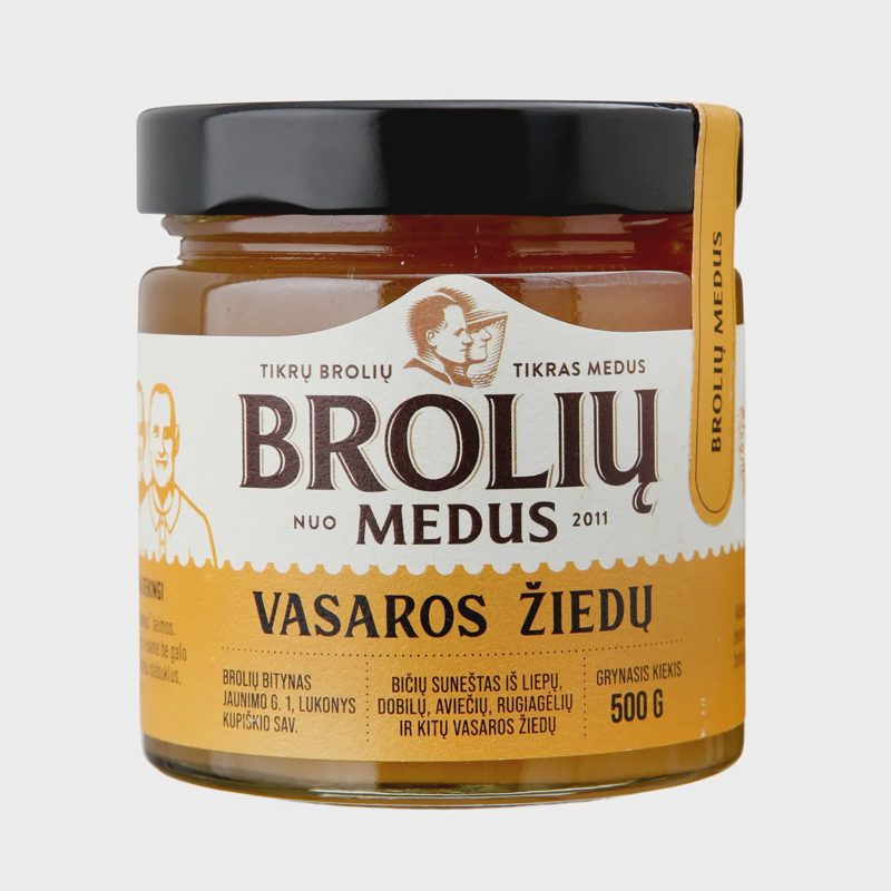 Vasaros žiedų medus BROLIŲ MEDUS, 500 g