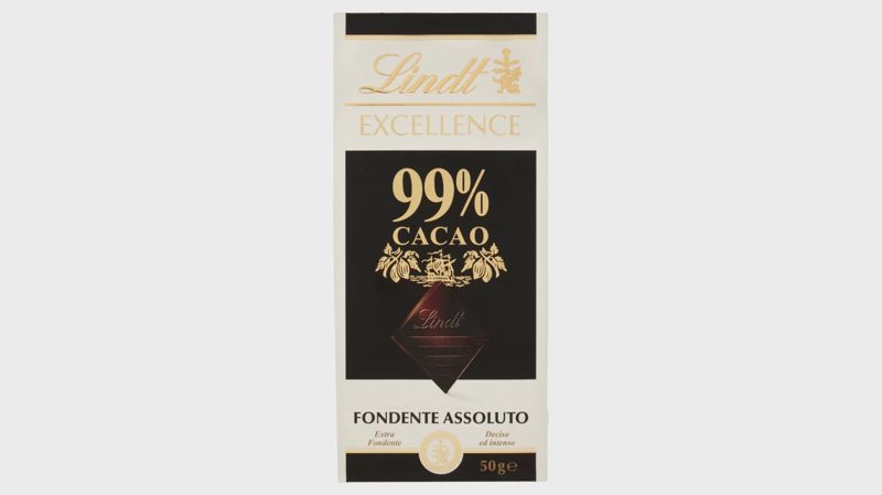 Chocolate negro 99% Lindt Excellence 50 g.