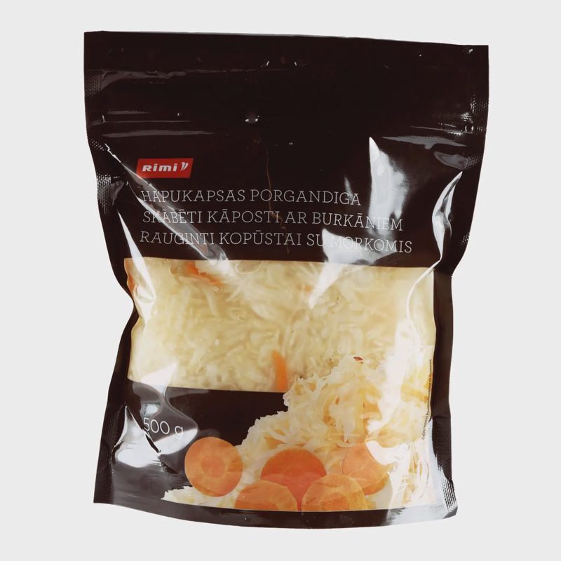 Rauginti kopūstai su morkomis RIMI, 500g