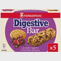 Digestive Bars Κόκκινα Φρούτα & Σοκολάτα 5x28gr