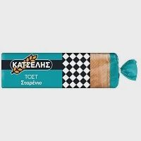 Κατσέλης Ψωμί Τοστ Σταρένιο Κανονικές Φέτες 720gr