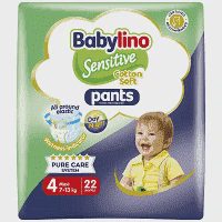 Babylino Πάνες Sensitive Cotton Soft Pants Maxi No4 7-13kg 22τεμ