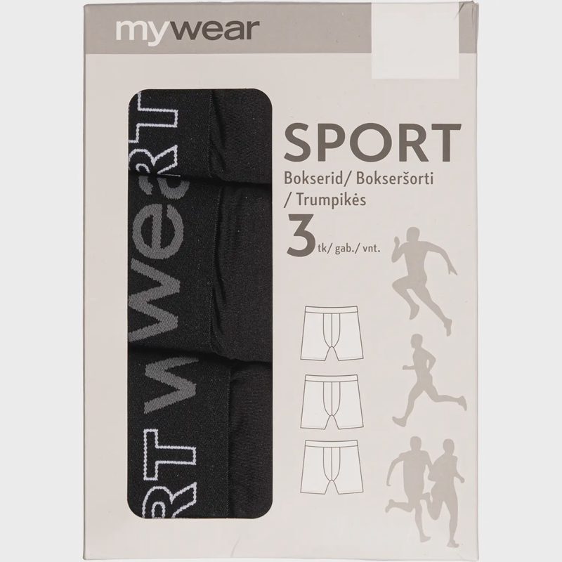 Vyriški apatiniai MYWEAR, M, juodi