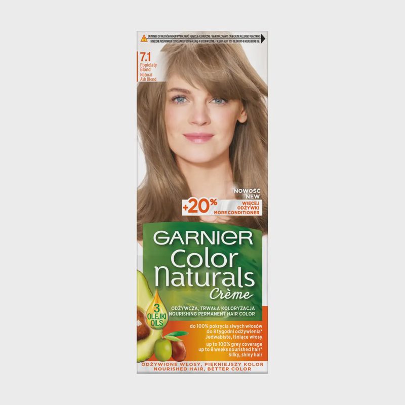 Plaukų dažai GARNIER COLOR NATURALS, 7.1