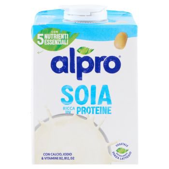 ALPRO Classico Soia, Bevanda 100% Vegetale, Basso Contenuto Di Grassi, Senza Lattosio, 500ml