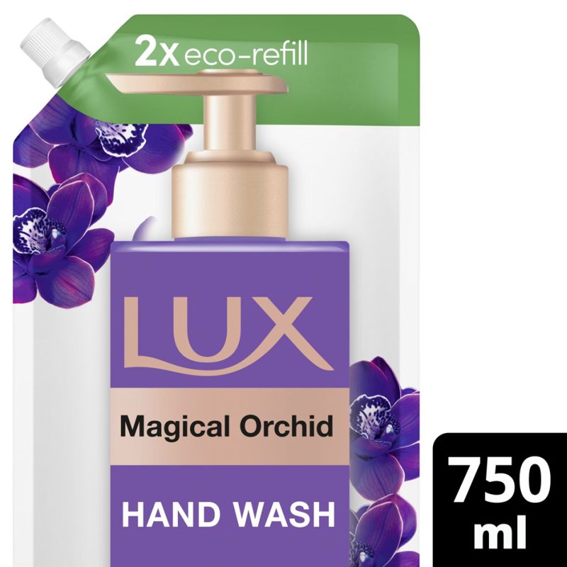Lux Magical Orchid Perfumed Hand Wash with Juniper Oil Refill 750 ml