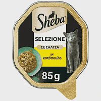 Sheba Δισκάκι Γάτας Σε Σάλτσα Με Κοτόπουλο 58gr