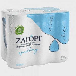 Ζαγόρι Ανθρακούχο Φυσικό Μεταλλικό Νερό 6x330ml