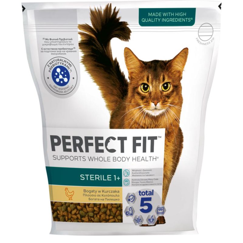 Perfect Fit Ξηρή Τροφή Στειρωμένες Γάτες Κοτόπουλο 750gr
