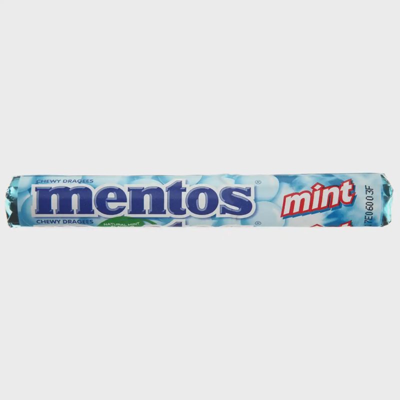 Mėtų sk. kramtom. saldainiai, MENTOS, 37,5g