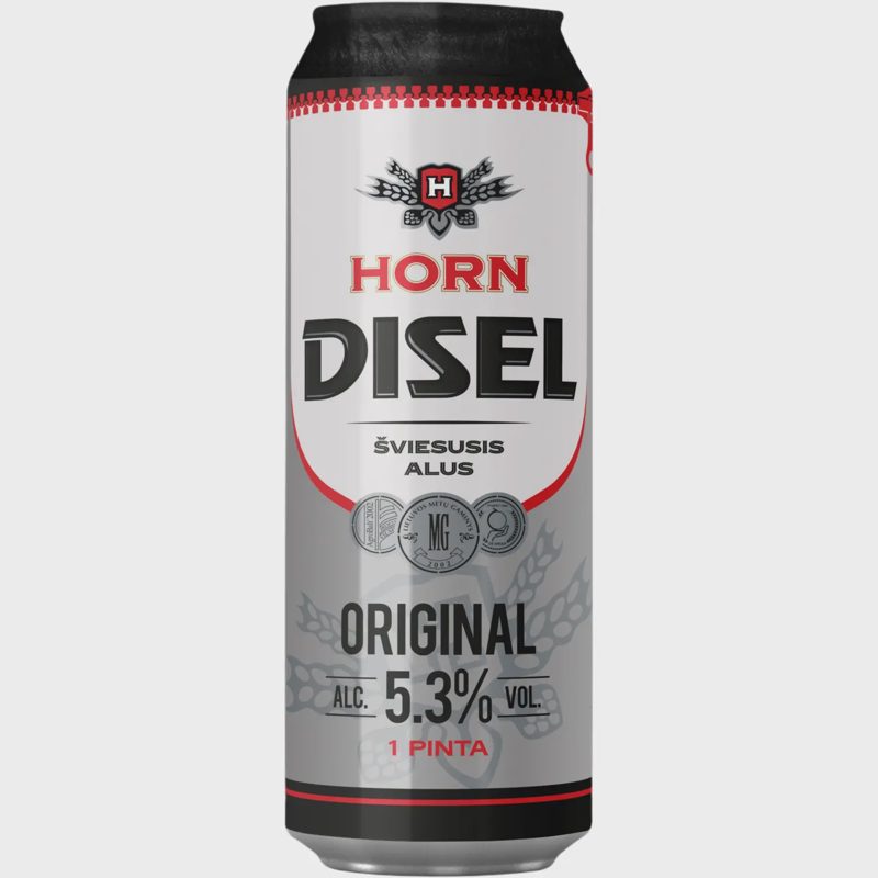 Švi.alus HORN DIESEL, 5,3 %, 0,568 l sk.