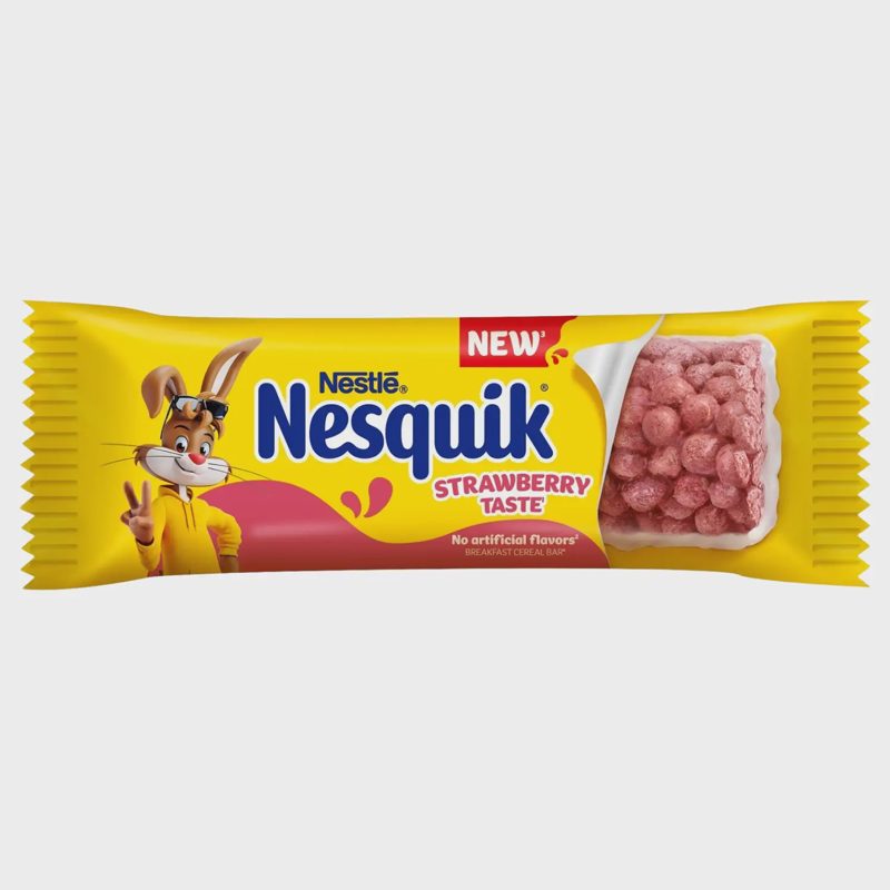 Pusryčių dribsnių bat. NESQUIK STRAW. 23,5 g