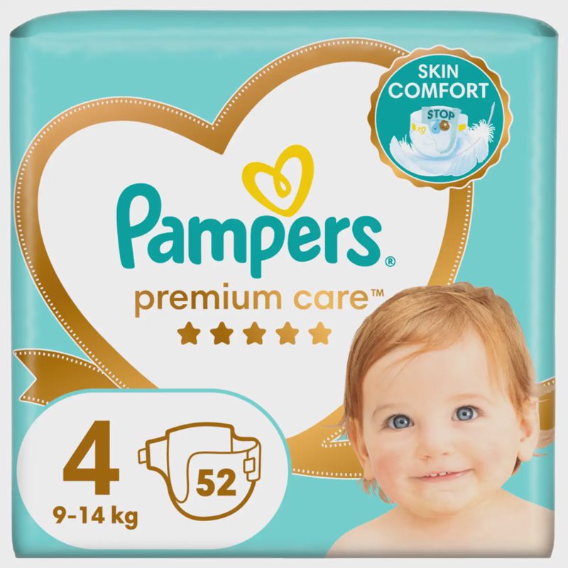 Sauskeln.PAMPERS PC VP (4) 9-14kg, 52vnt