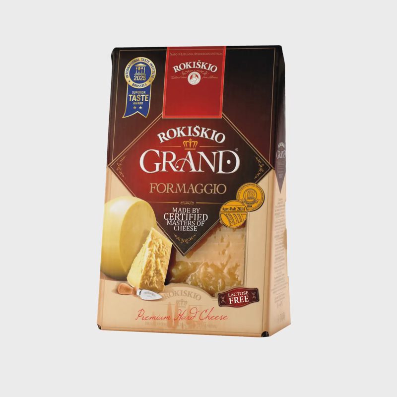 Kietasis sūris suv. dėž. ROKIŠKIO GRAND, 450g