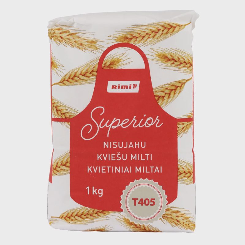 Kvietiniai miltai RIMI, 405 D, 1 kg