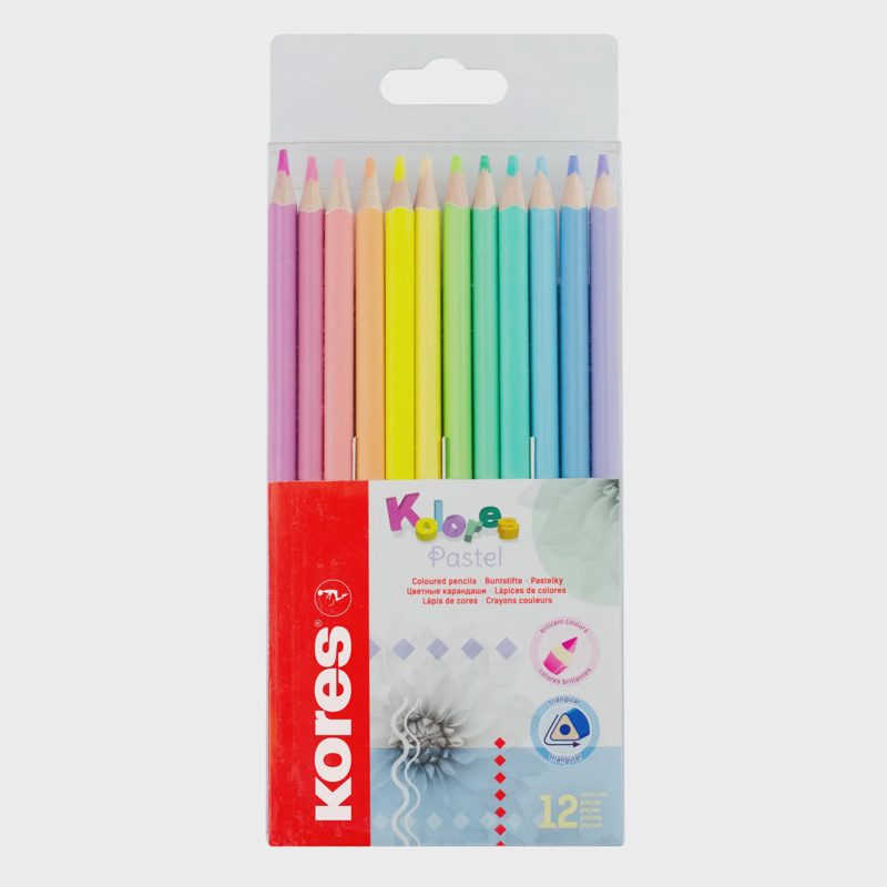 Sp.pieštuk. KORES KOLORES PASTEL, 12vnt.