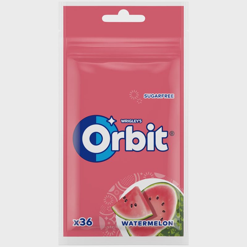 Kramt. guma ORBIT WATERMELON su sald., 50 g