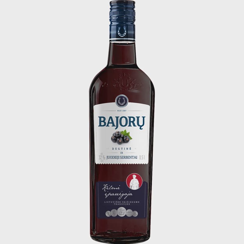 Degtinė BAJORŲ ir JUOD.SERB., 32%, 0,5l