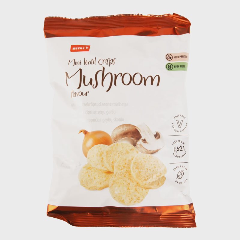 Maži lęšių trapučiai RIMI grybų skonio, 60 g
