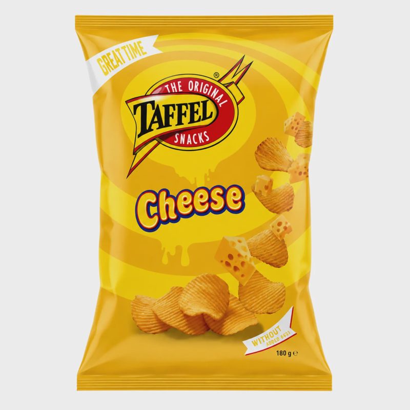 Sūrio skonio bulvių traškučiai TAFFEL, 180 g