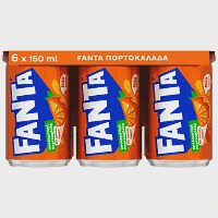 Fanta Πορτοκολάδα 150ml 6τεμ