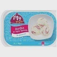 My Gusto Παγωτό Βανίλια 0% Ζάχαρη 1kg 2lt