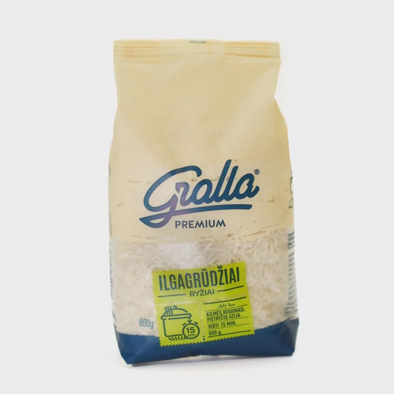 Ilgagrūdžiai ryžiai GRALLA PREMIUM, 800 g