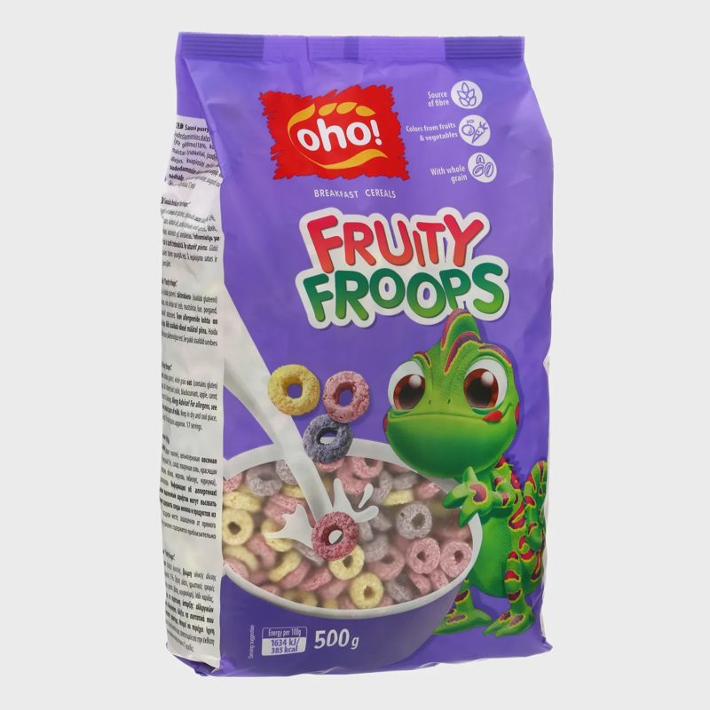 Sausi pusryčiai OHO FRUITY FROOPS, 500 g