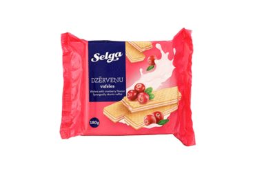 Vafliai SELGA su vanilės skonio įdaru, 180 g
