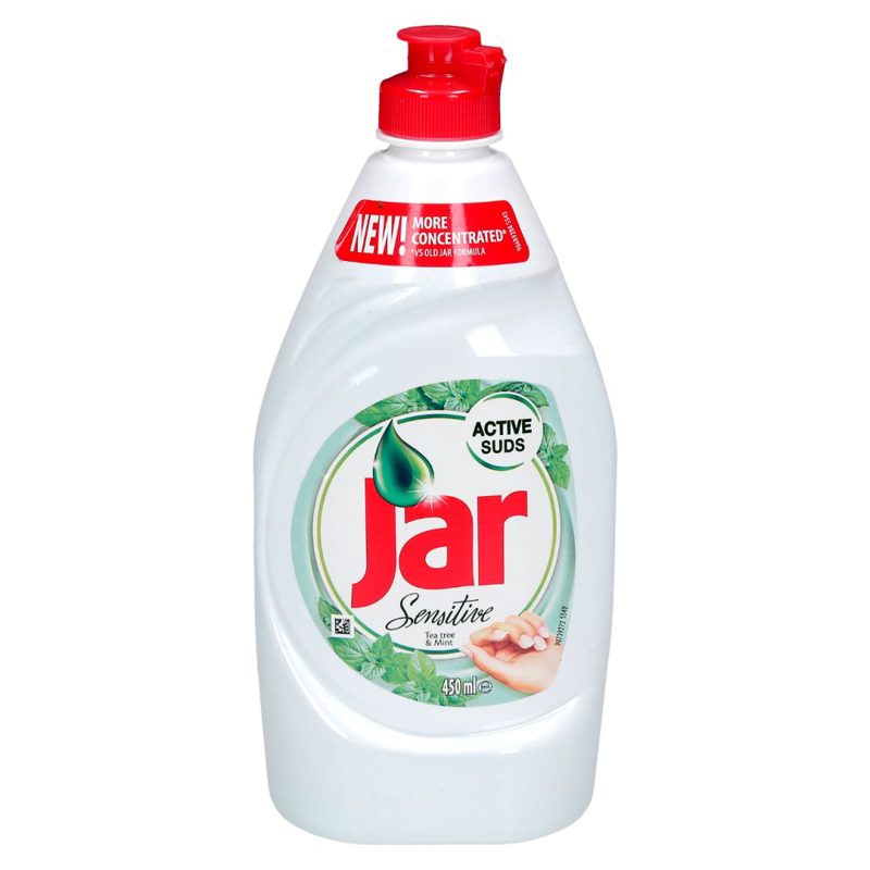 Jar deterdžent za posuđe Sensitive Tea tree & Mint 450 ml