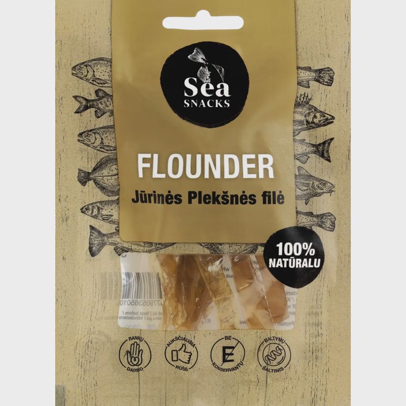 Vyt. jūr. plekš. filė juostelės SEA SNACK,30g