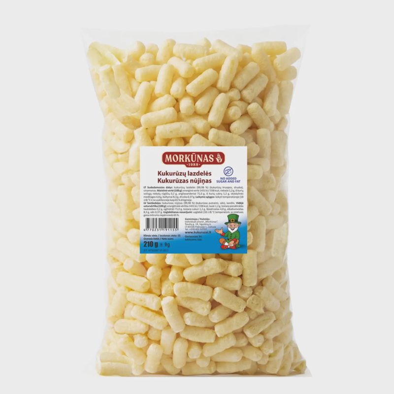 Kukurūzų lazdelės MORKŪNAS, 210g