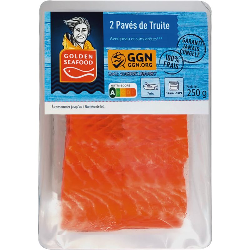 2 pavés de truite