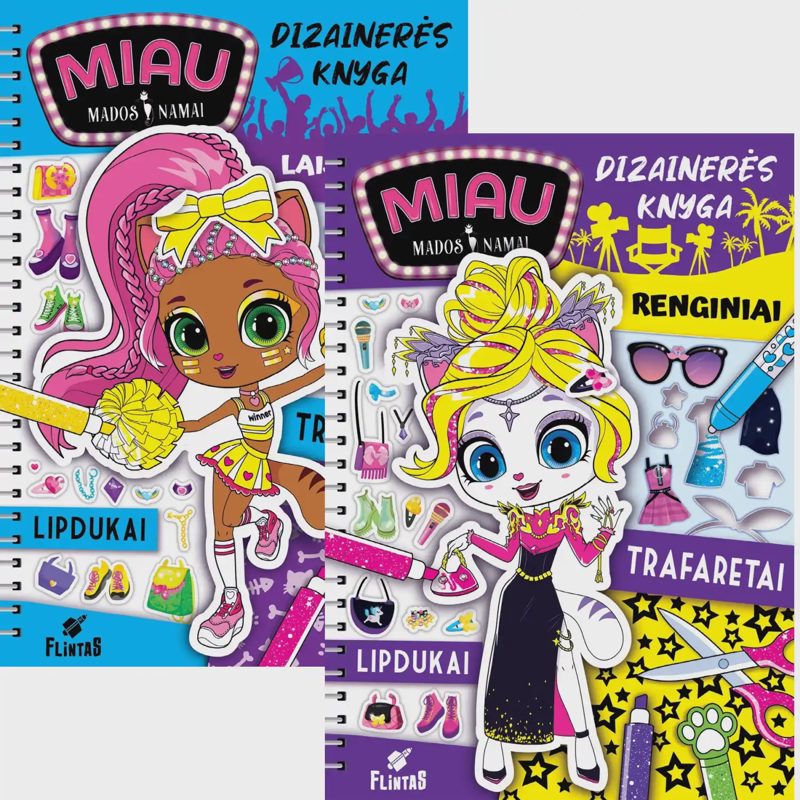 Spalv. knyga MIAU MADOS NAMAI. DIZAIN. KN.