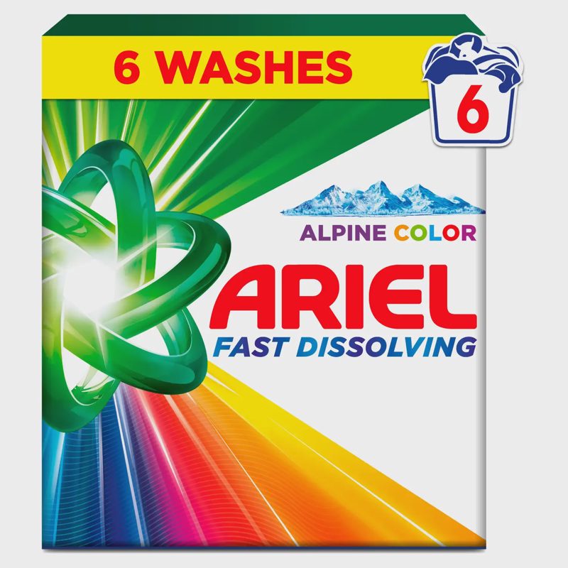 Skalbimo milteliai ARIEL COLOR, 6 sk., 330 g