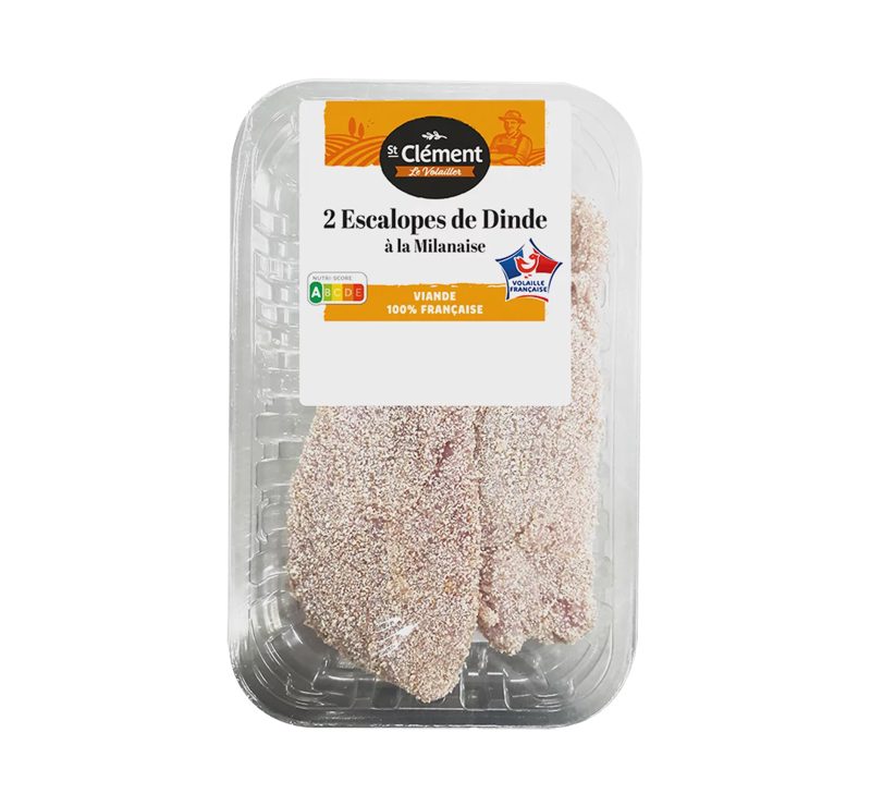 2 escalopes de dinde à la milanaise